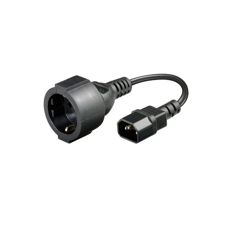 Cable IEC320 hembra a SCHUKO macho 1,40m