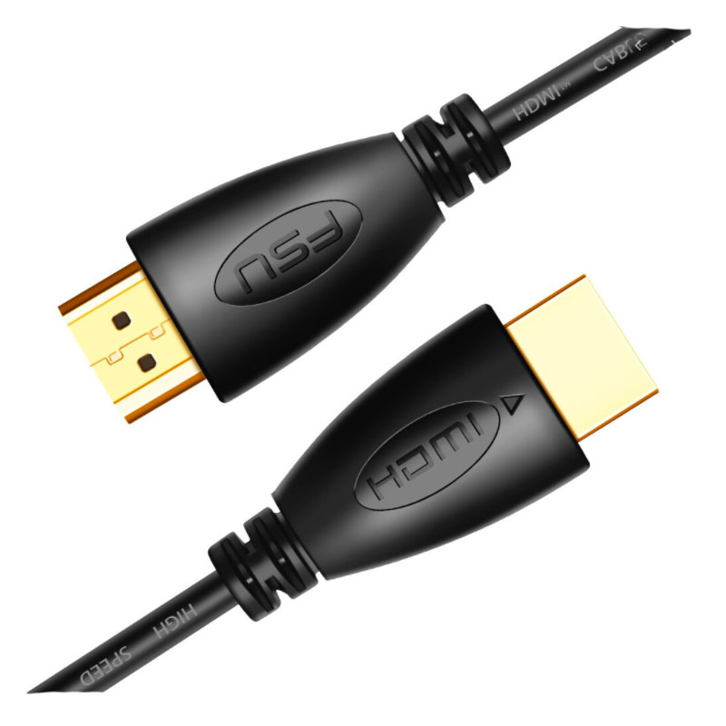 cable HDMI m/m FSU 3m trenzado crema o blanco/rojo cabezal azul o rojo