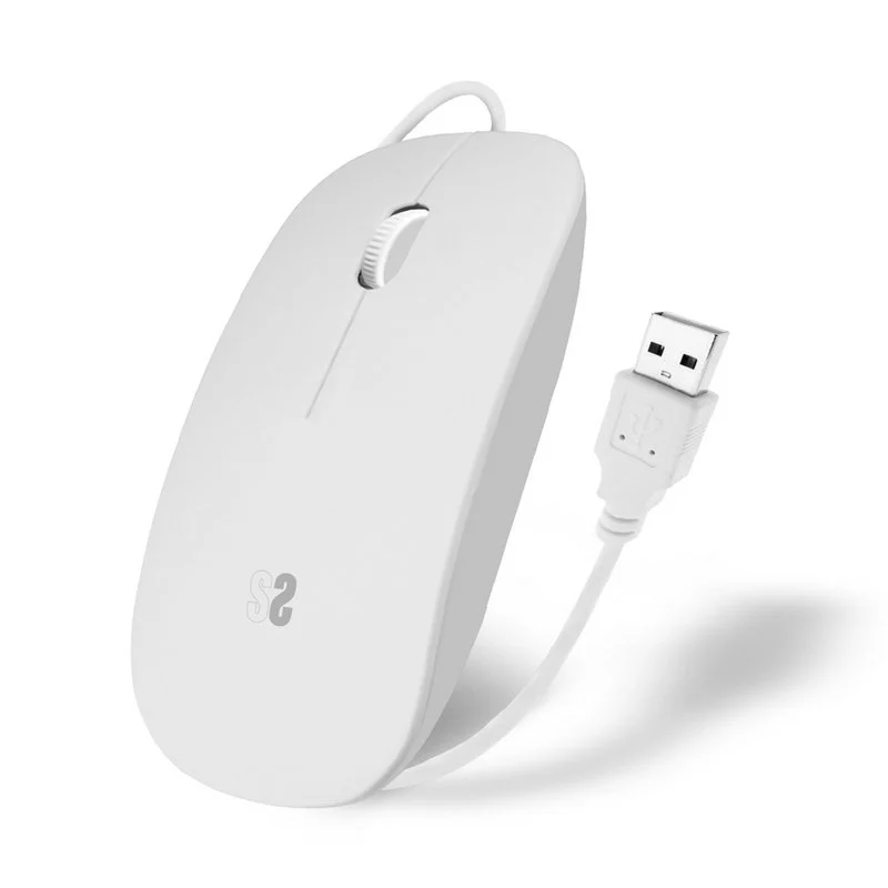 Raton Subblim Flat 101 USB 1200 DPI Blanco