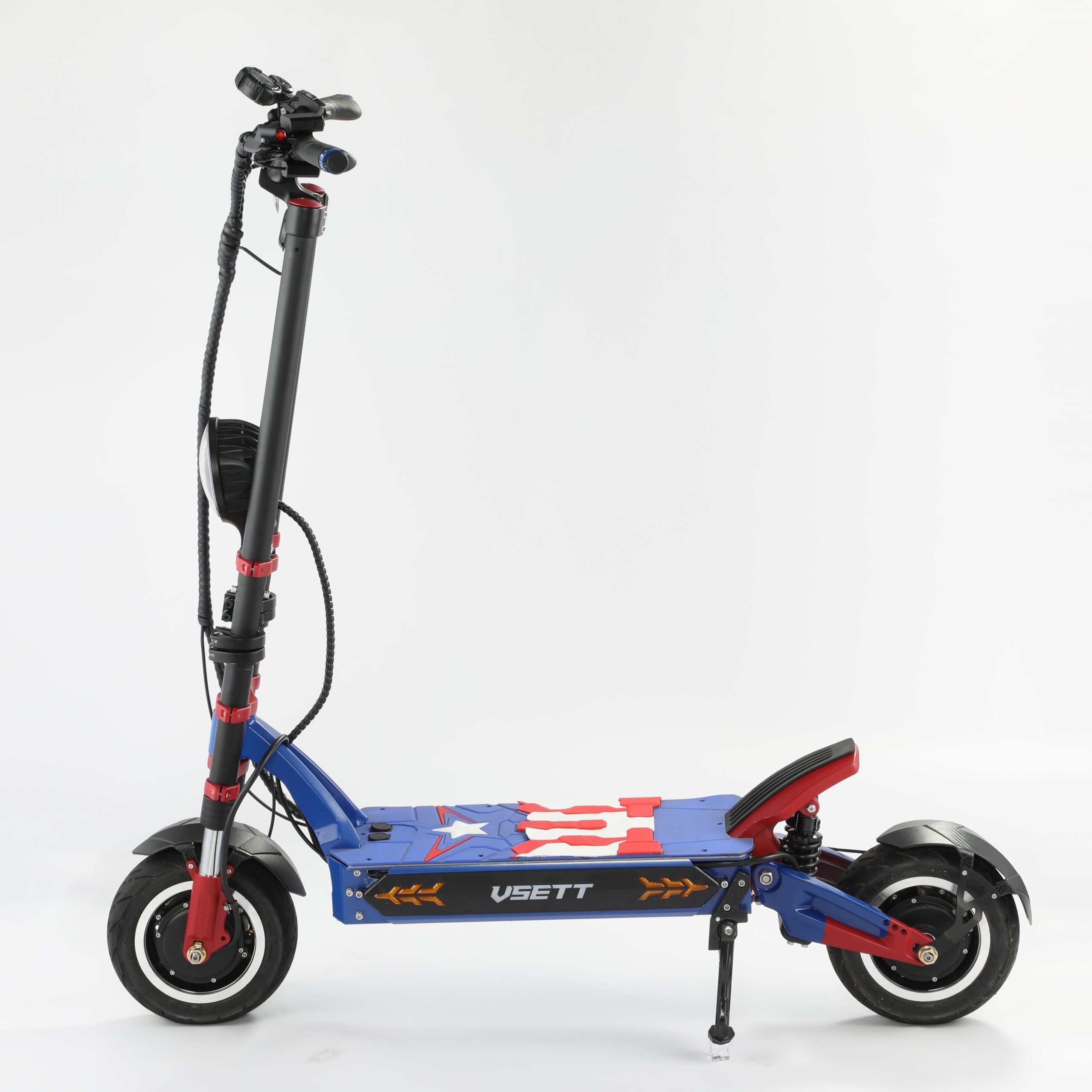 Patinete VSett 11 + 31Ah 11¨ 2x1500w Azul/Rojo serial: V11P60V3421050001 - Imagen 8