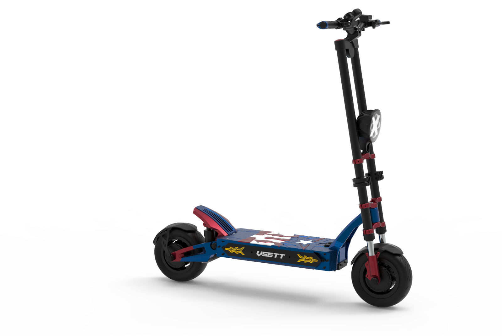 Patinete VSett 11 + 31Ah 11¨ 2x1500w Azul/Rojo serial: V11P60V3421050001 - Imagen 3