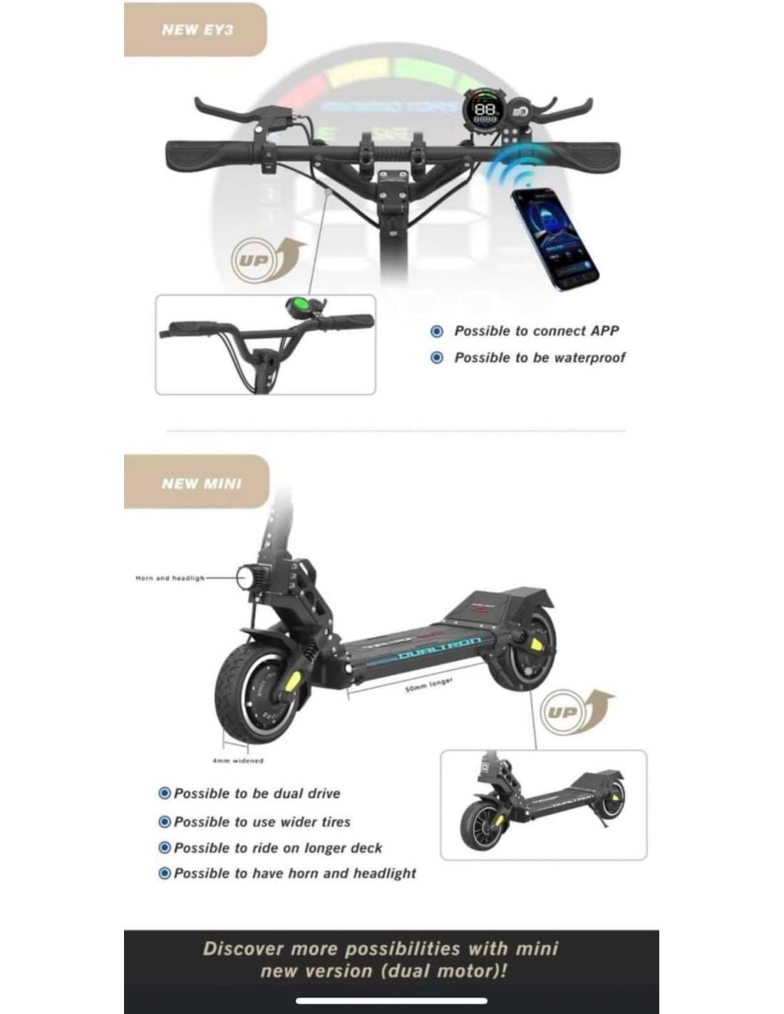 Dualtron Mini Special Dual Long Body 52v 15.6Ah (HOMOLOGADO DGT) - Imagen 7