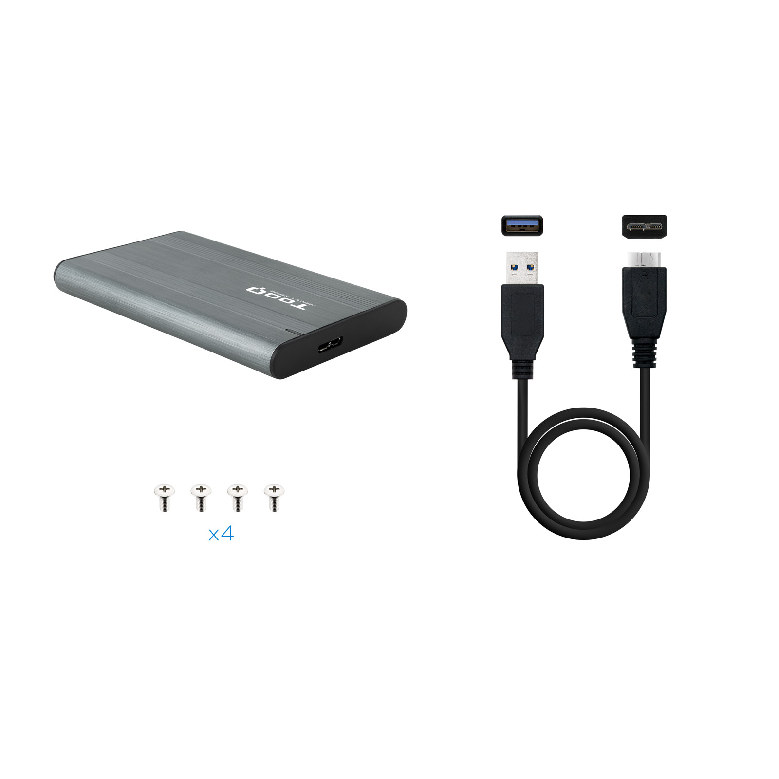 Caja Externa SSD/HDD 2.5¨ SATA USB 3.1 Gris - Imagen 5