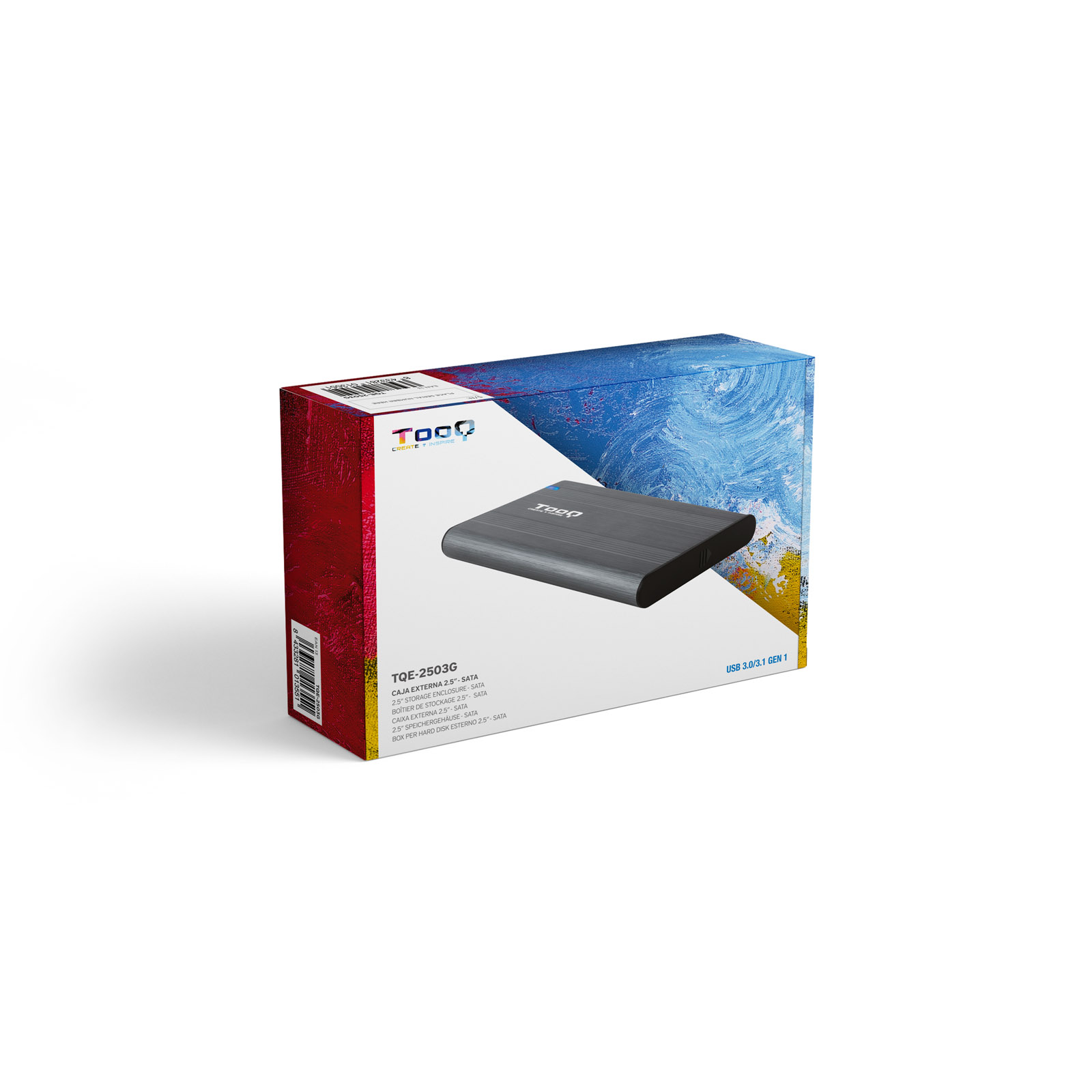 Caja Externa SSD/HDD 2.5¨ SATA USB 3.1 Gris - Imagen 6