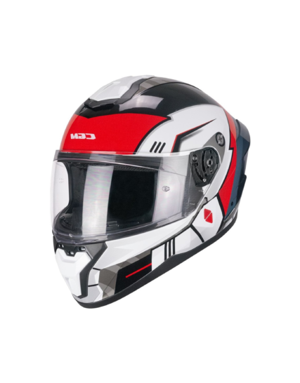 Casco CGM Integral B89/Riot Space Bianco Nero Rosso Talla L